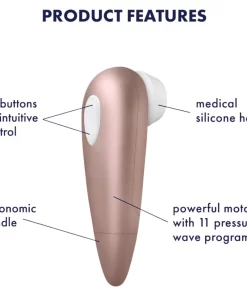 Alternative view of Satisfyer 1 - Airwave klitoralni stimulator (smeđi)